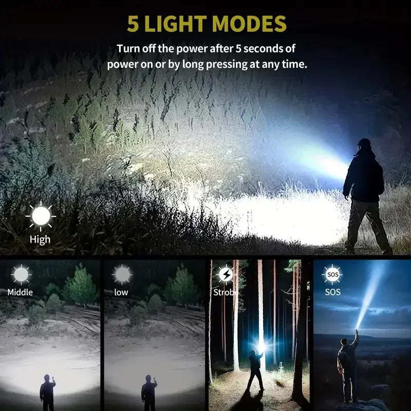Rechargeable Flashlight, Lighter and Power Bank