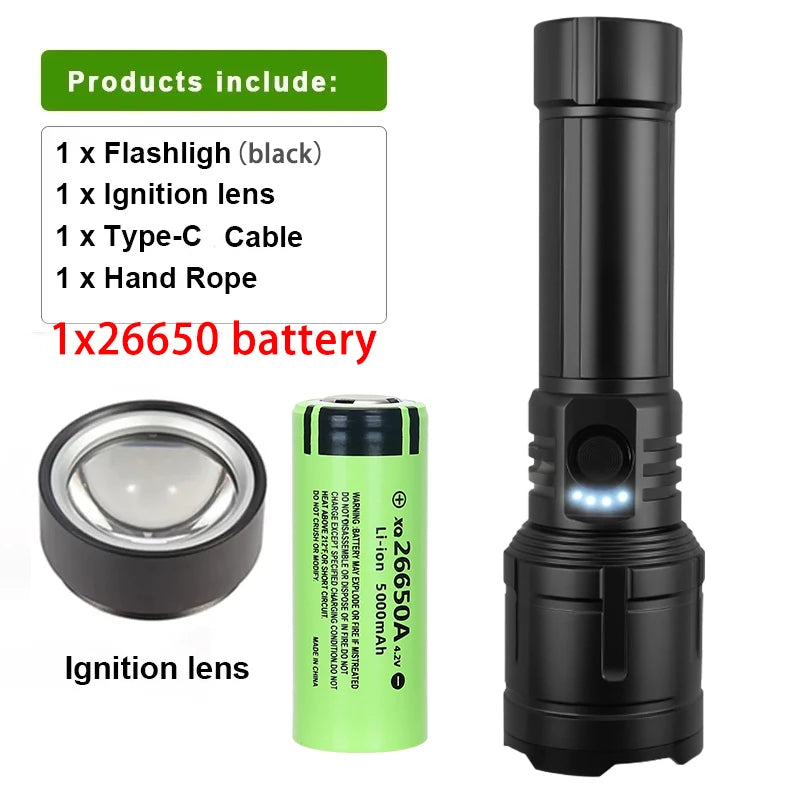 Rechargeable Flashlight, Lighter and Power Bank