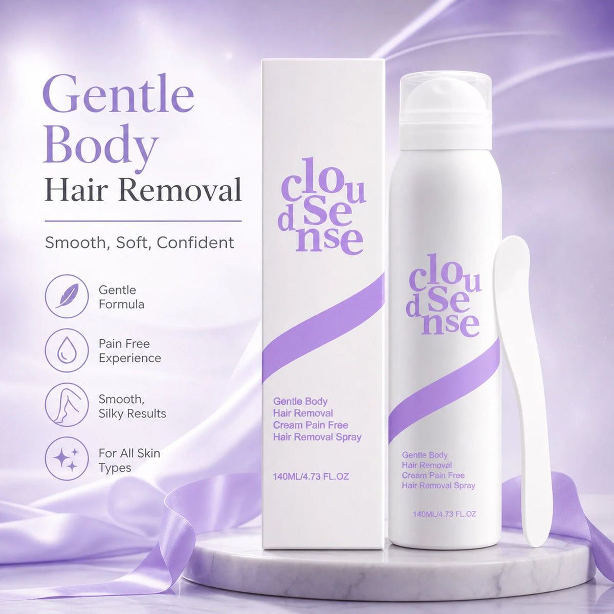 Body Hair Removal Mousse Spray Gentle Painless For Armpit Legs Arms Smooth No Black Spots Refreshing Hair Remover