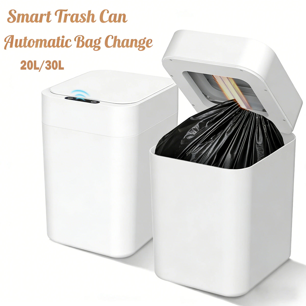Self Sealing Motion Sensor Trash Can, 20L or 30L