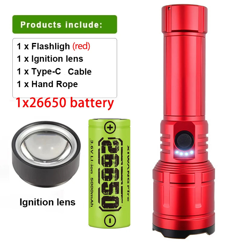 Rechargeable Flashlight, Lighter and Power Bank