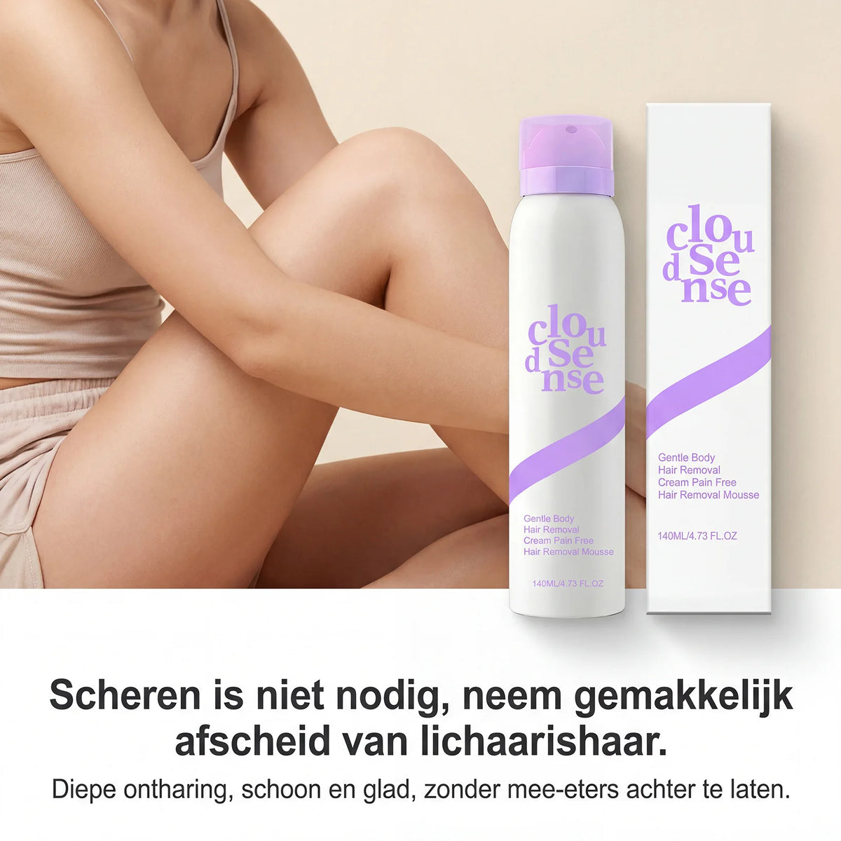 Aloe Vera Body Hair Removal Spray, 140ml
