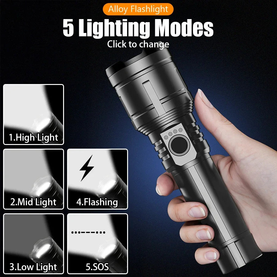 Rechargeable Flashlight, Lighter and Power Bank