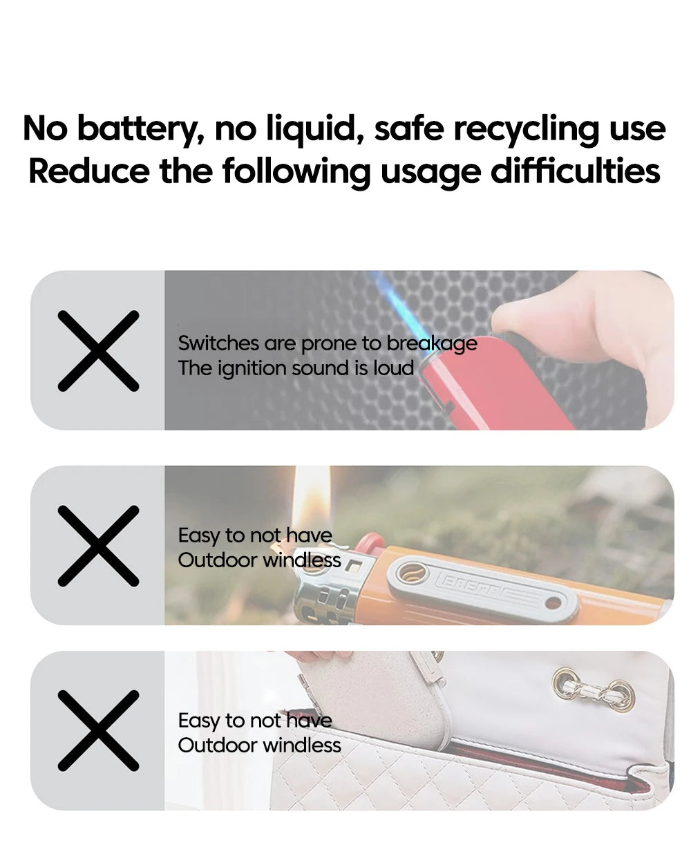 Mini USB-C Phone Lighter, Windproof