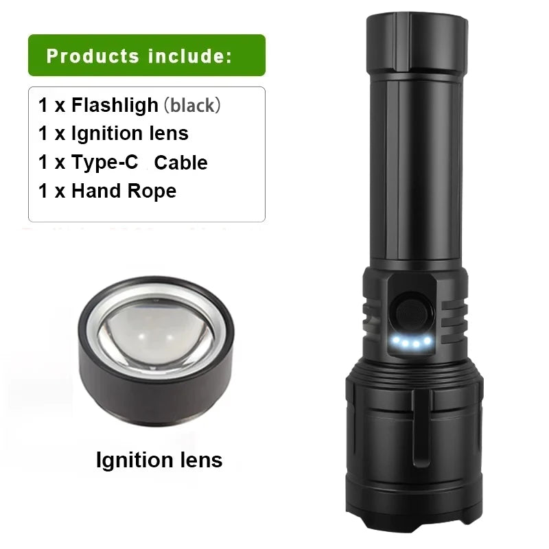 Rechargeable Flashlight, Lighter and Power Bank