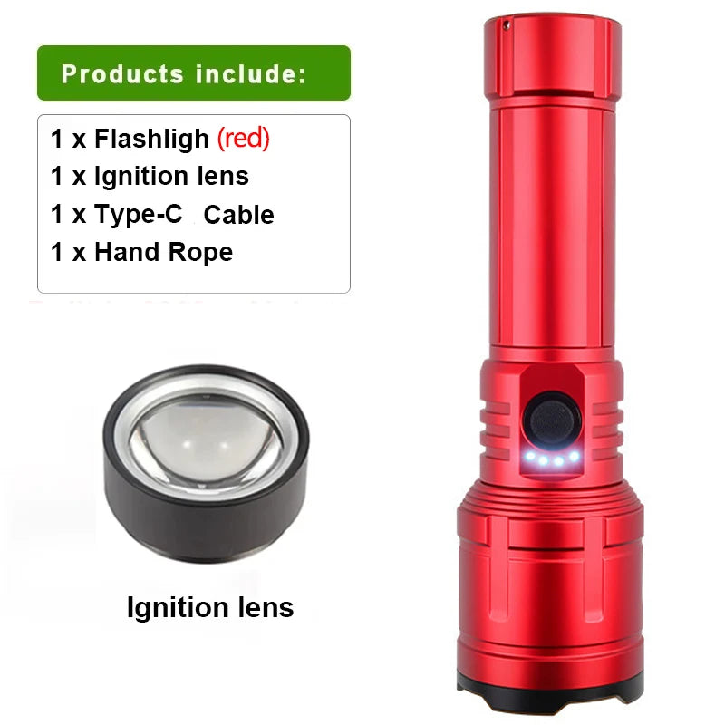 Rechargeable Flashlight, Lighter and Power Bank