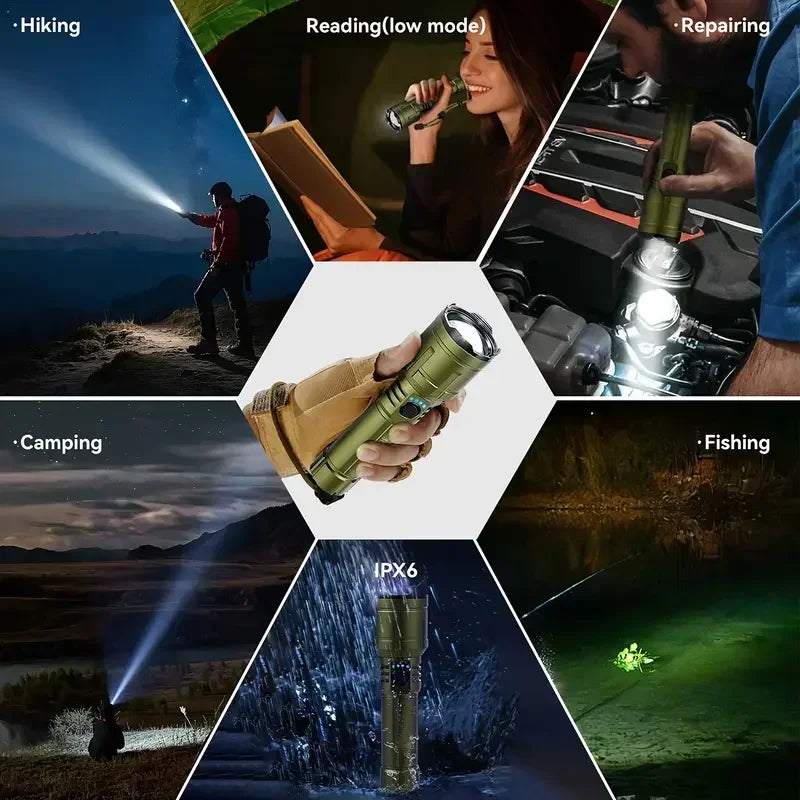 Rechargeable Flashlight, Lighter and Power Bank