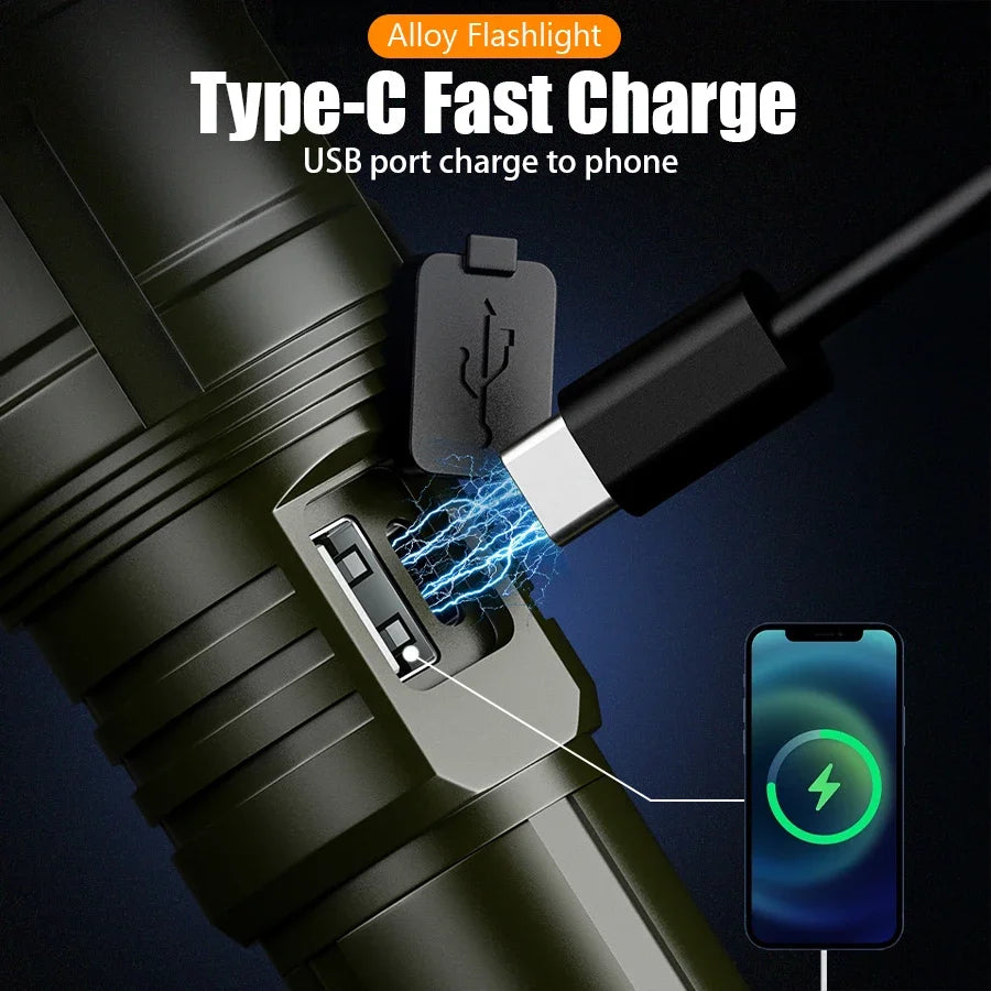 Rechargeable Flashlight, Lighter and Power Bank
