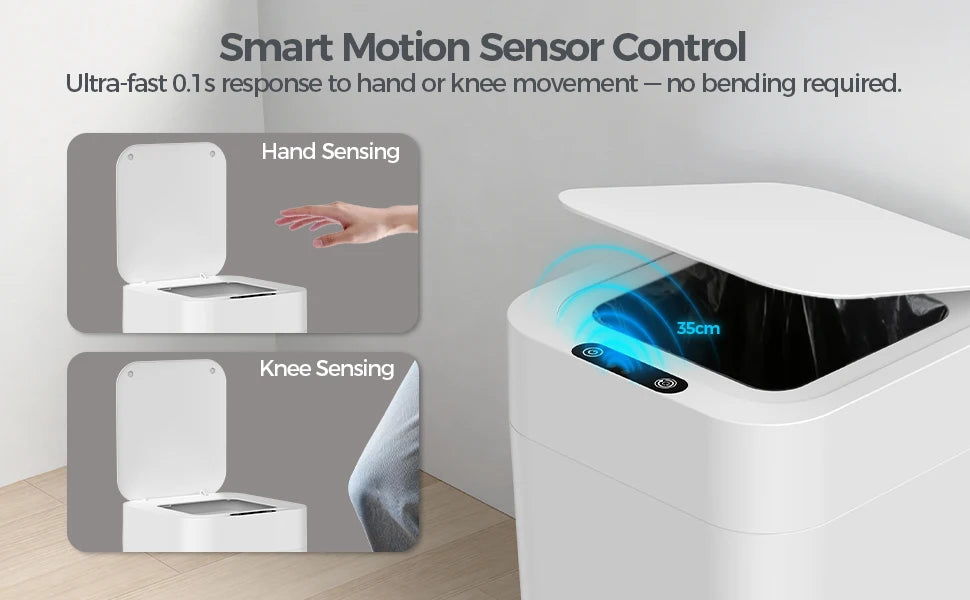 Self Sealing Motion Sensor Trash Can, 20L or 30L