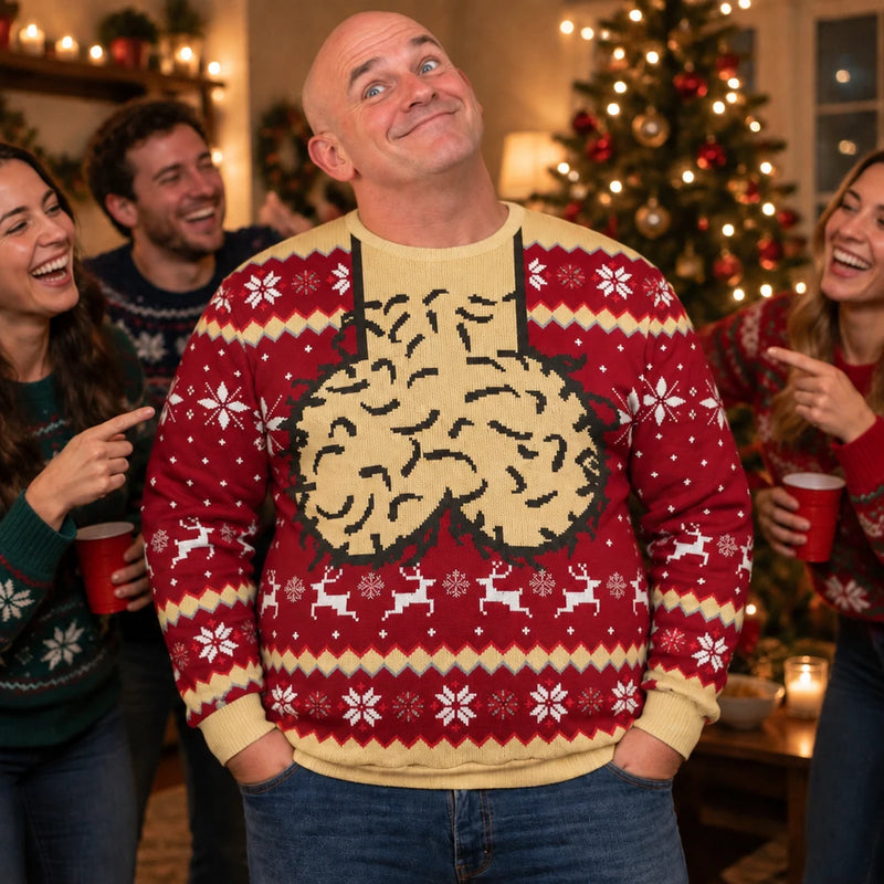 JingleBald™ Ugly Christmas Sweater